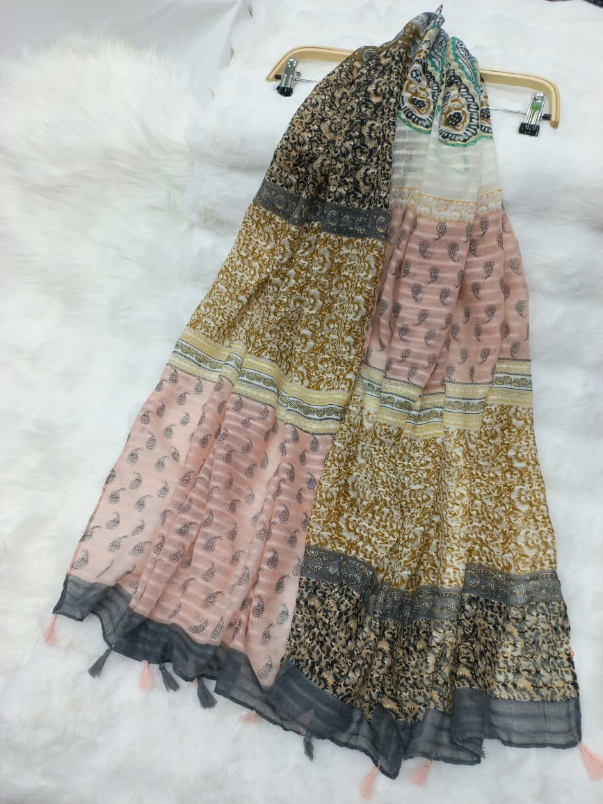 Thin Tassel Cotton/Viscose Hijab/Scarf