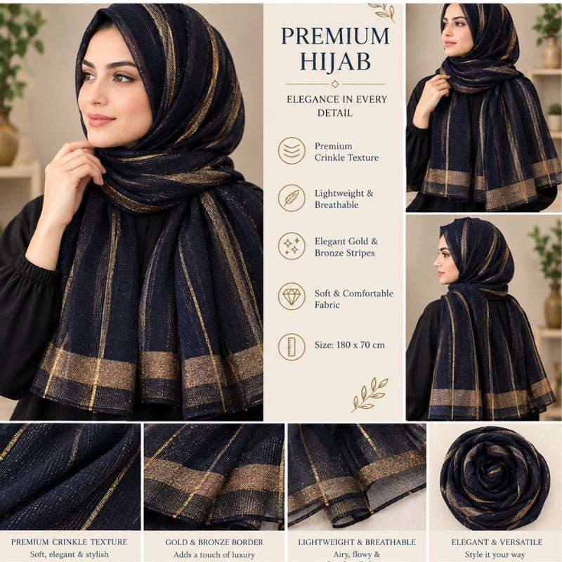 Party Wear Cotton Silk Hijab/Scarf