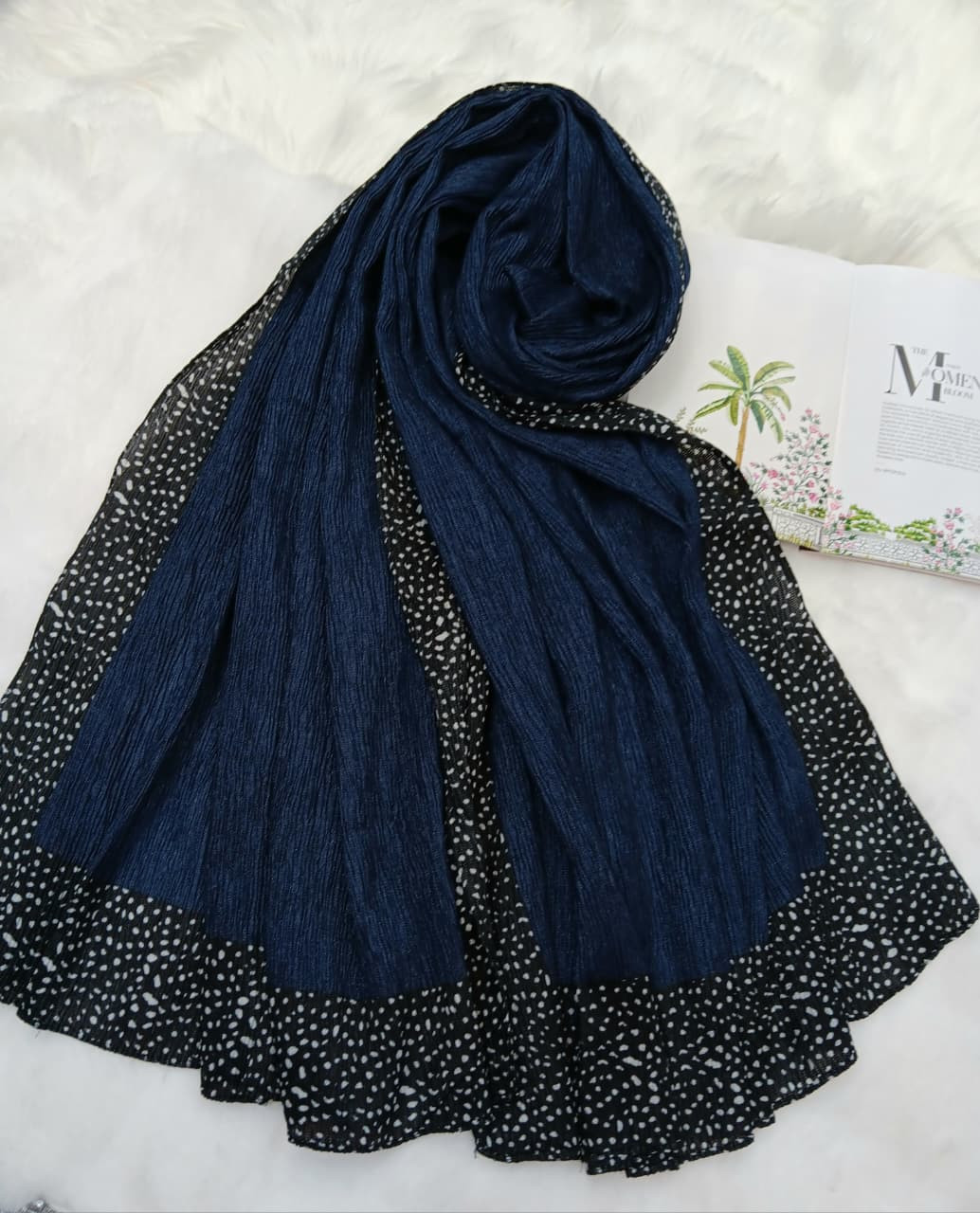 Ribbed Cotton Silk Hijab/Scarf