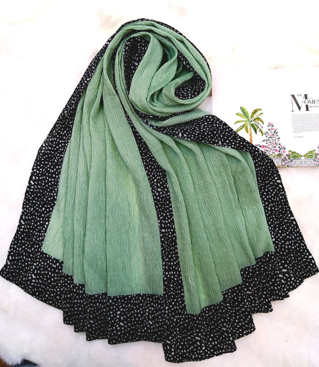 Ribbed Cotton Silk Hijab/Scarf